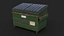 3D Overfilled Garbage Dumpster