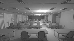 School Class Interior No Material