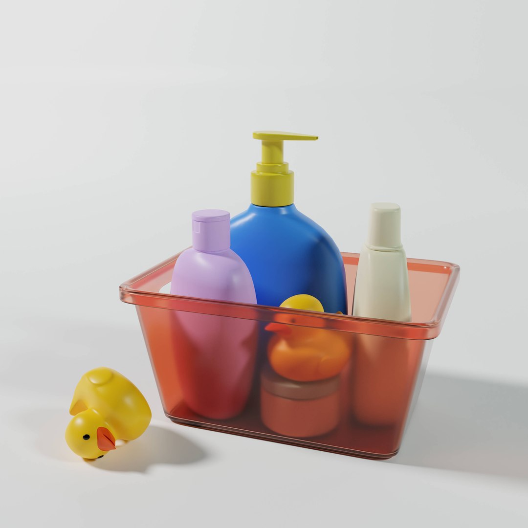 Kids Bath Toiletries 3D model TurboSquid 1944777