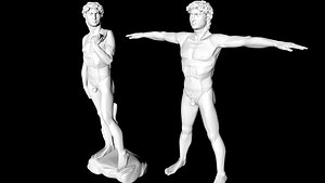 3D david statue model