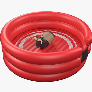 3D Bull Inflatable Rodeo model