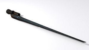 bayonet mosin nagant wwii 3d max
