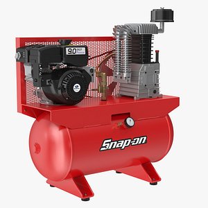 air compressor stationary horizontal 3D model