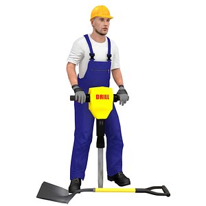 Worker R4 Rigged