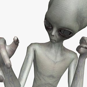 3D Super-Realistic Gray Alien 3D Animation - Uppercut