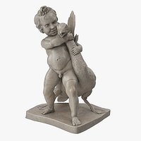 Hellenistic Statue of Boy Strangling Goose