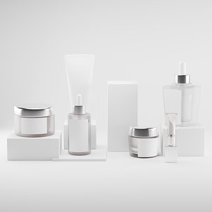 3D Cosmetic Packaging Set