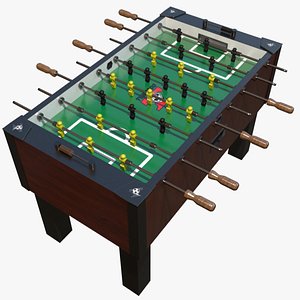 foosball table 3d model