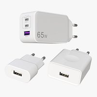3 USB Power Adapters EU