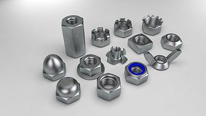 3D nuts nylon insert