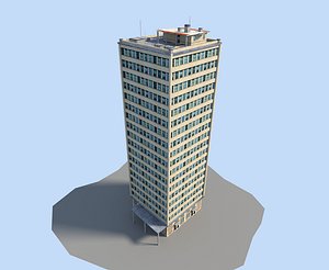 low poly building