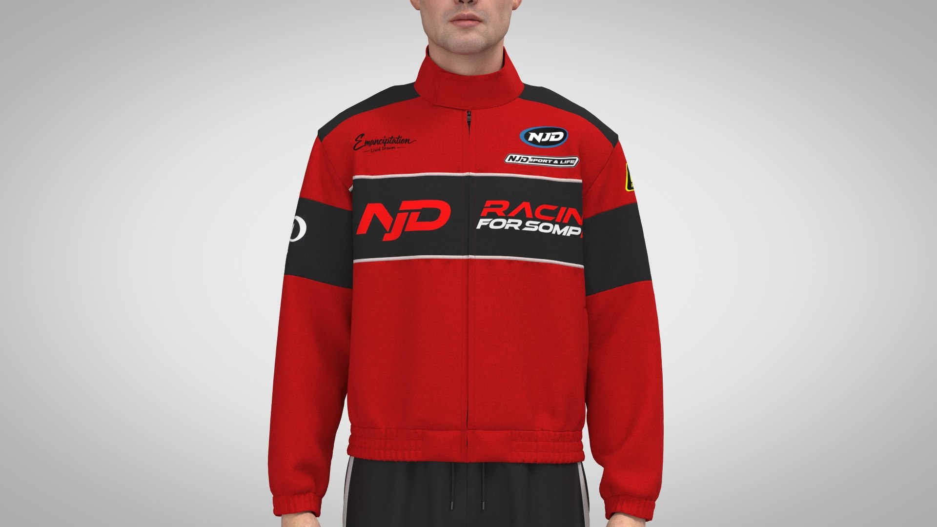 Casual Racing Jacket 3D - TurboSquid 2344033