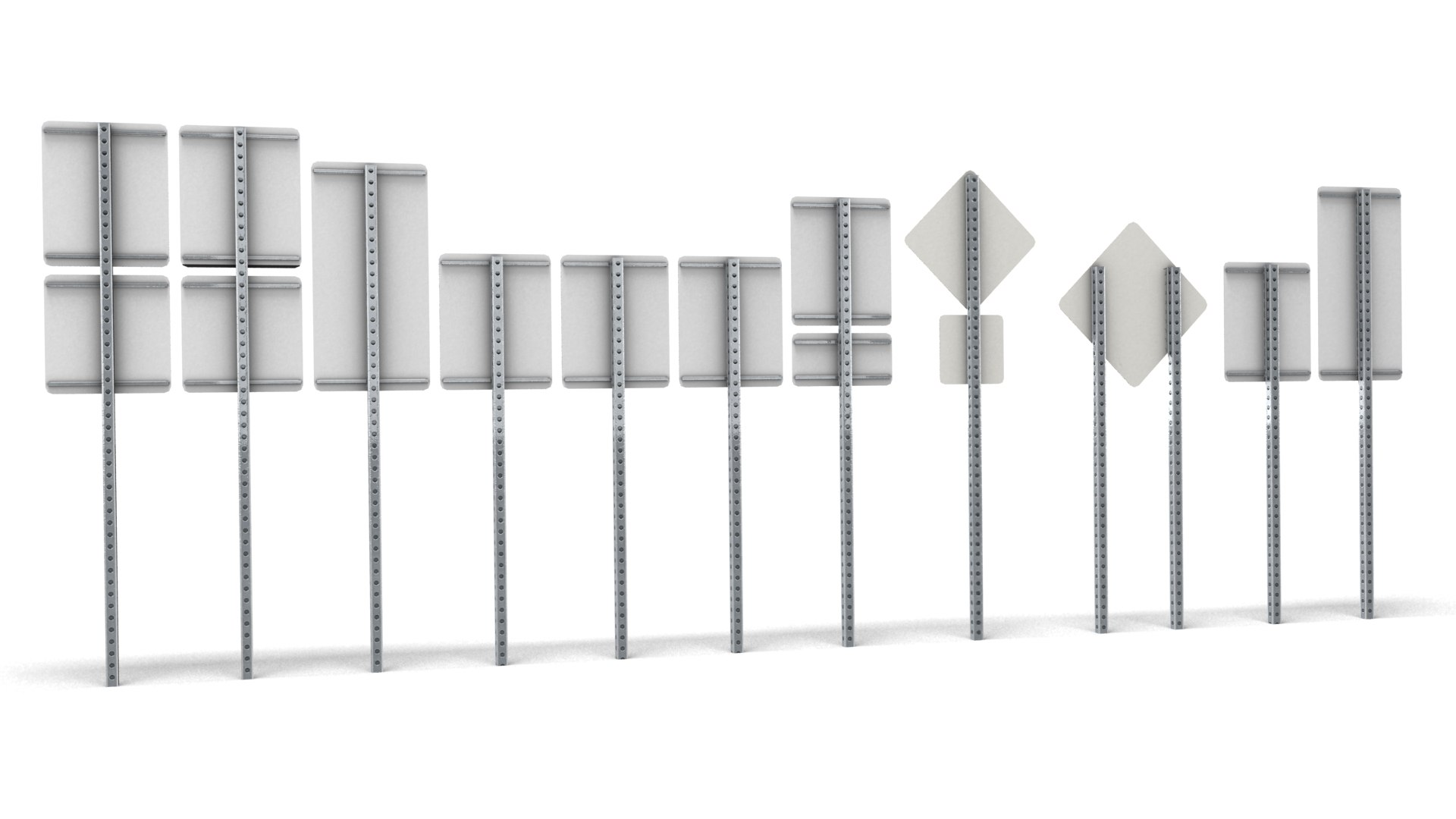 3D Signs Speed Limits Expressway Model - TurboSquid 2235868