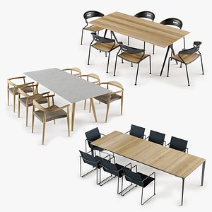 3D Gloster Table And Chair Set