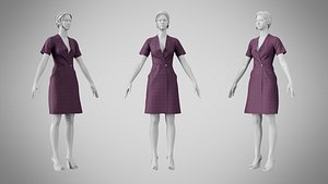 3D model Dress 41 Grape