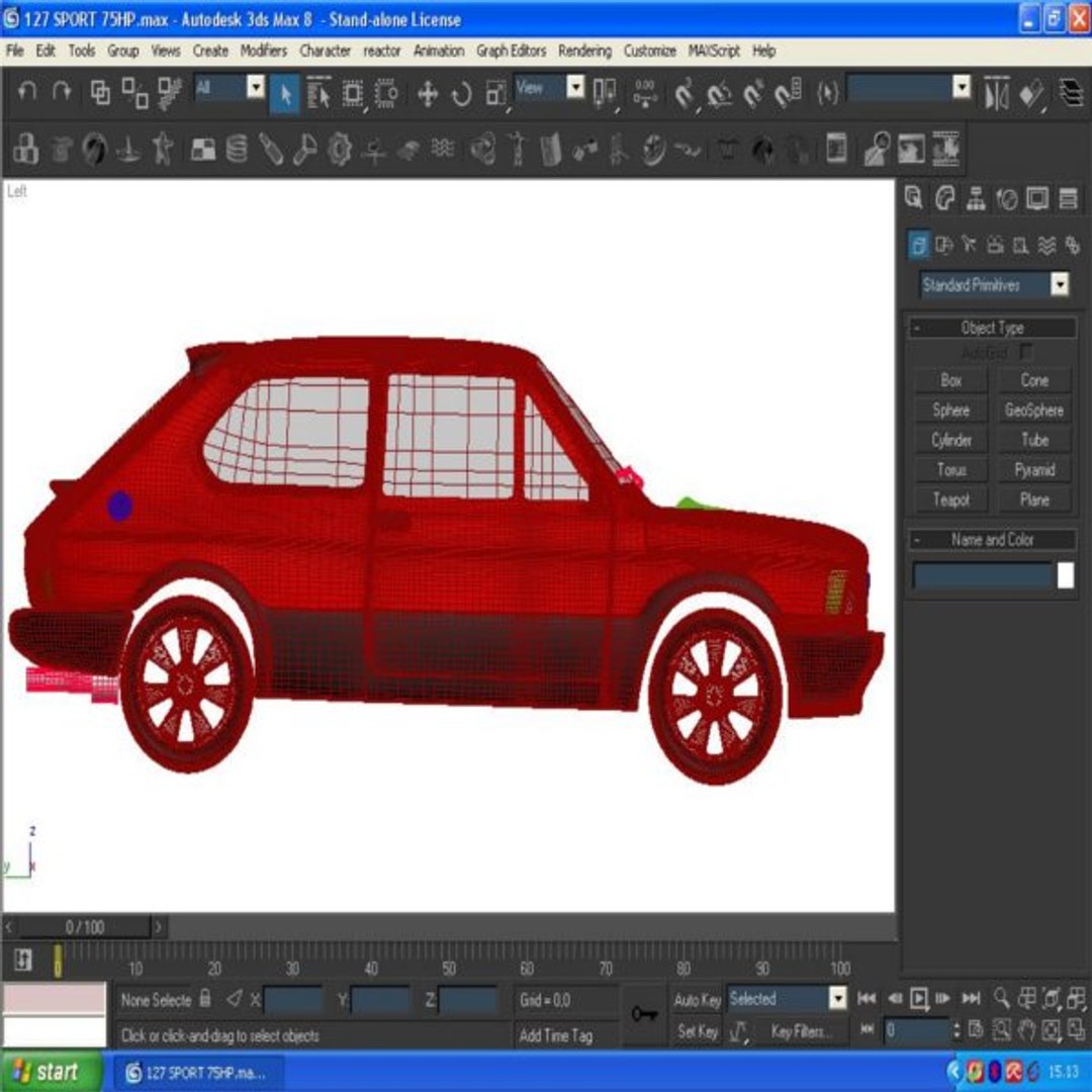 Car Fiat 127 3d Model