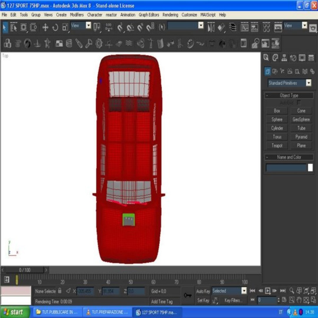 Car Fiat 127 3d Model