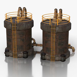 3D Industrial Silo