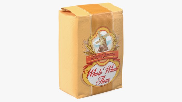 Download Wheat Flour Bag 5lb 3d Model Turbosquid 1724436