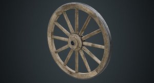 wagon wheel 1b 3D