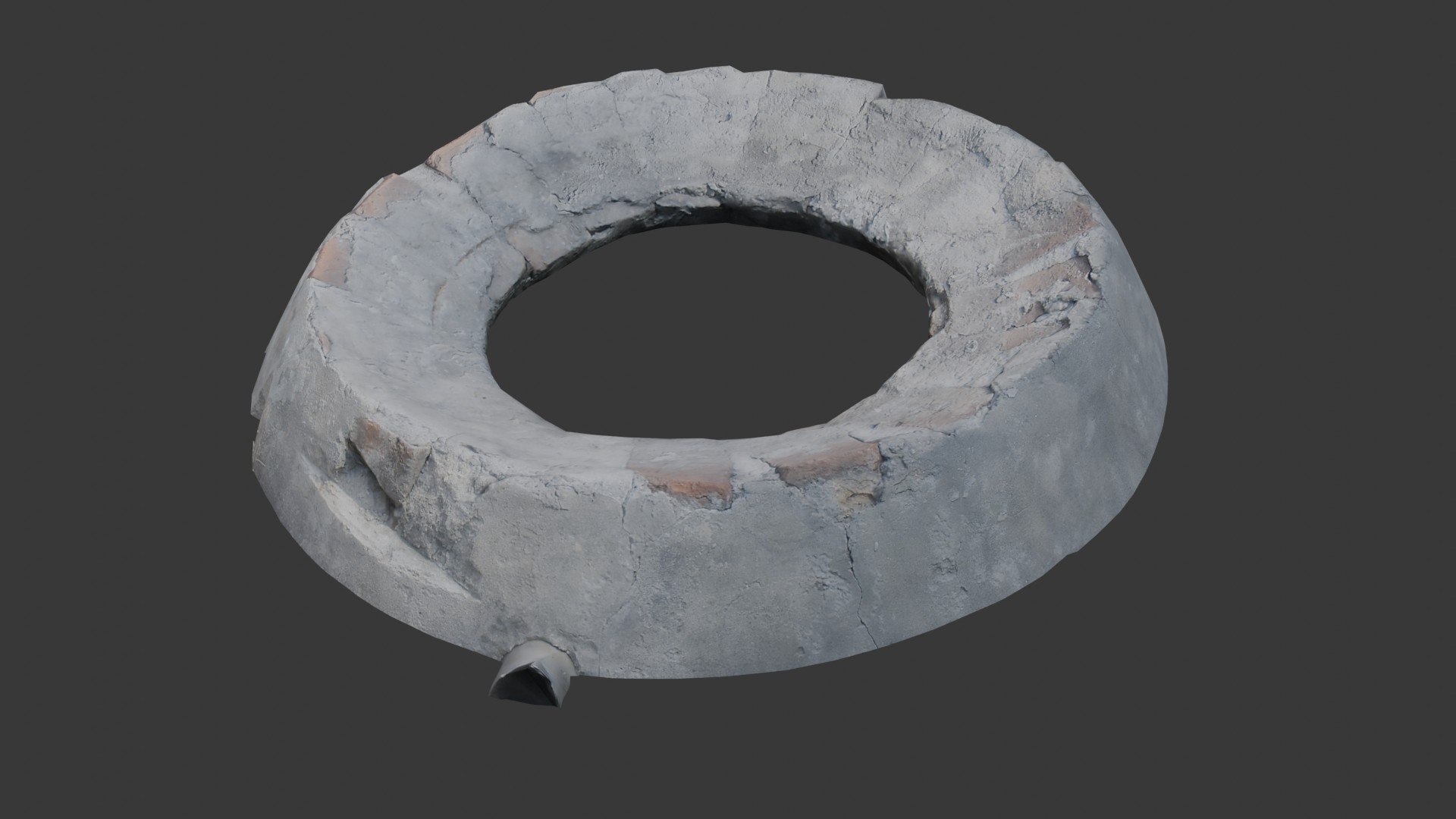 Concrete Circular Base Scan Model - TurboSquid 2408884