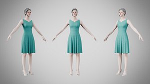 Dress 36 Dark Cyan