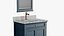 Keller Double Vanity for Undermount Sinks - Vintage Navy Blue