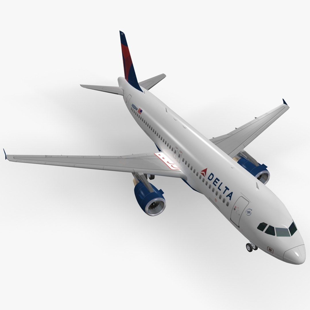 Airbus Delta Air Lines 3d Max