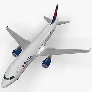 airbus delta air lines 3d max
