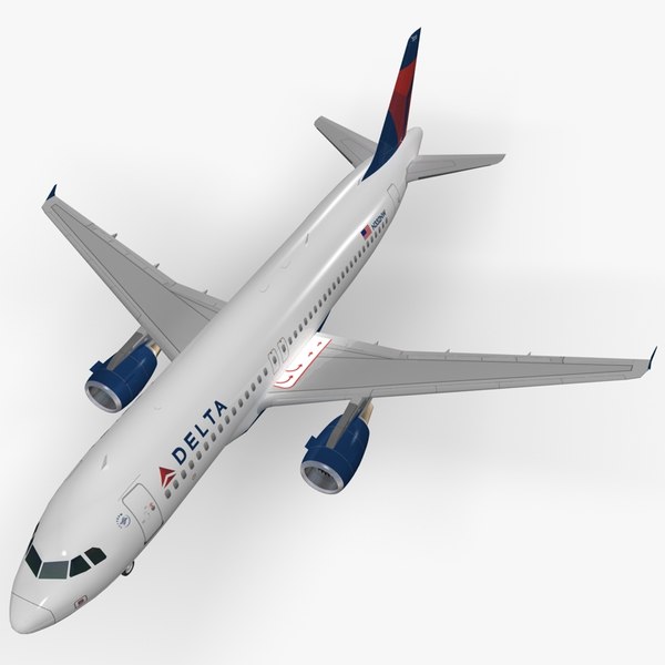 airbus delta air lines 3d max