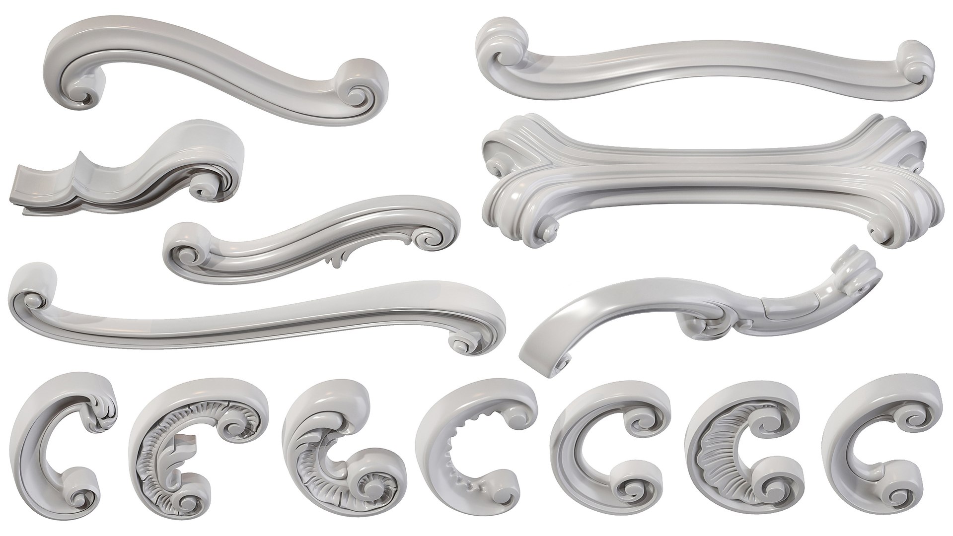 Collection of 25 swirl carved elements Part1 3D https://p.turbosquid.com/ts-thumb/Yj/fJicp8/kY/collectionof25swirlcarvedelements_part1_5/jpg/1660654483/1920x1080/fit_q87/feb559657f5d98b438e3ab502700fa333053cd3c/collectionof25swirlcarvedelements_part1_5.jpg
