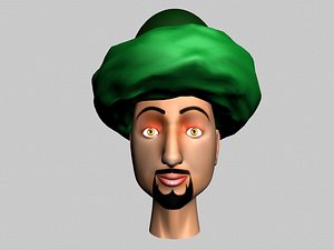 Arab comic head