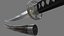 PBR Katana Japanese Sword Black Ver .1