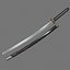 PBR Katana Japanese Sword Black Ver .1
