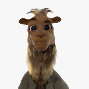 3D Cartoon Camel Rigged