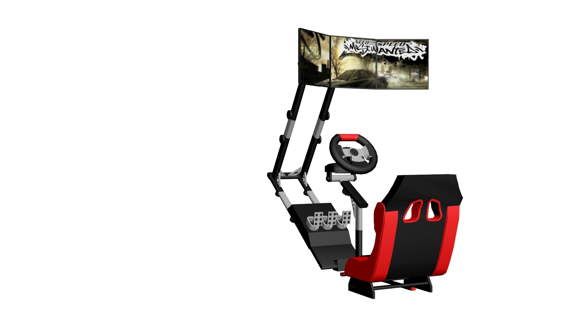 3D model gaming chair racing displays - TurboSquid 1629017