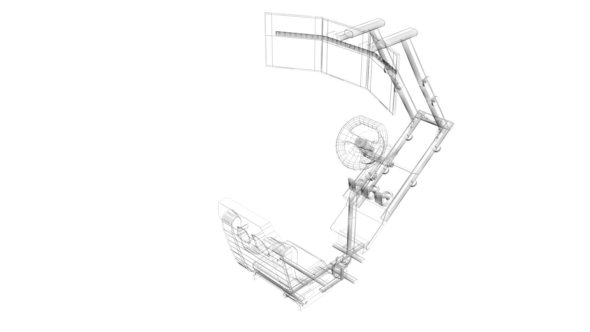 3D model gaming chair racing displays - TurboSquid 1629017