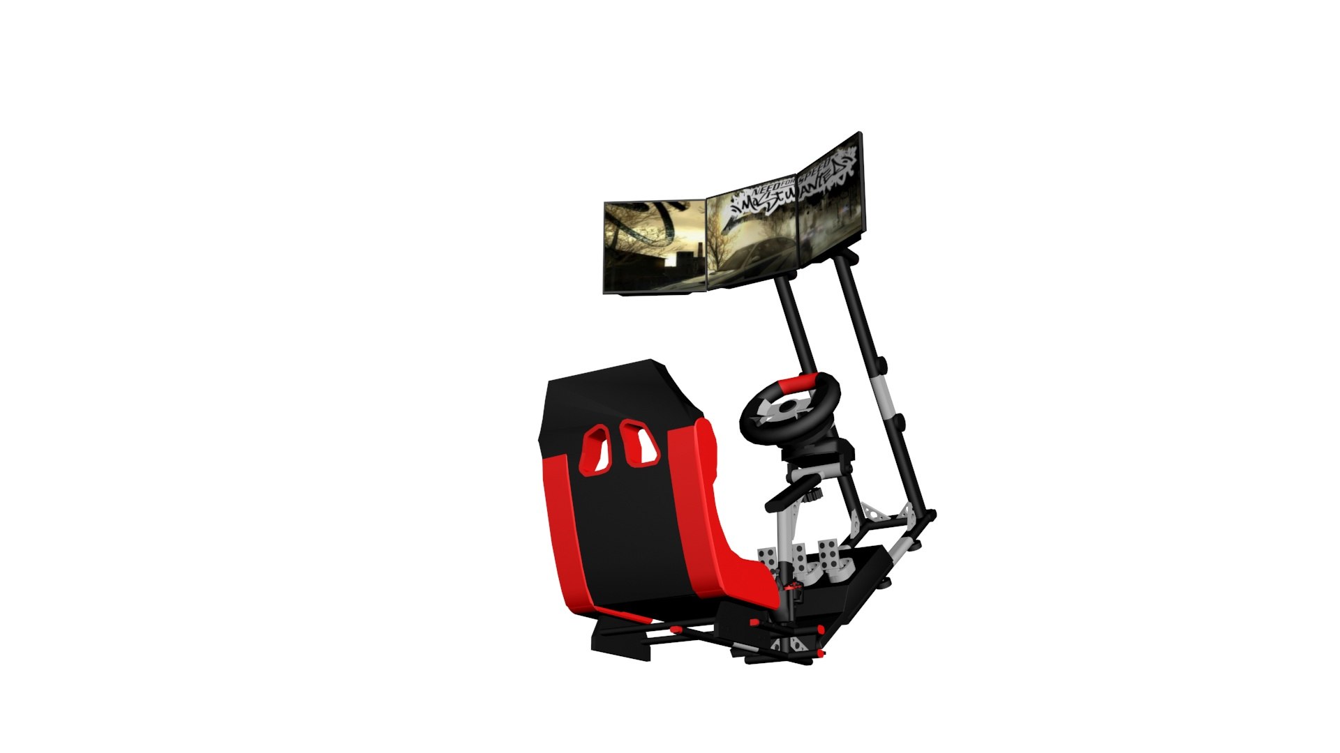 3D model gaming chair racing displays - TurboSquid 1629017