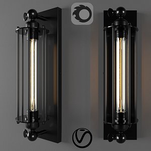 Industrial Wall Light Tesla cage