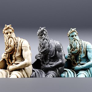 Moses sculpture model