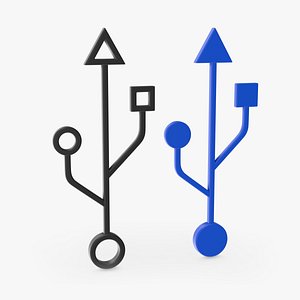 Usb Symbol 3D model