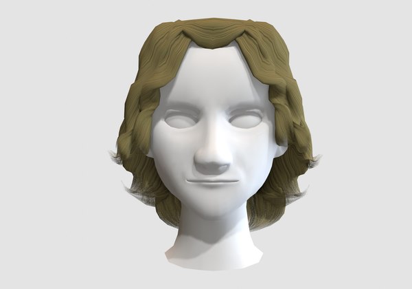 Long Curly Hairstyle - 3D Model by nickianimations