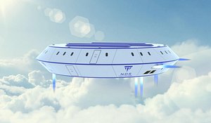 3D model ufo aircraft