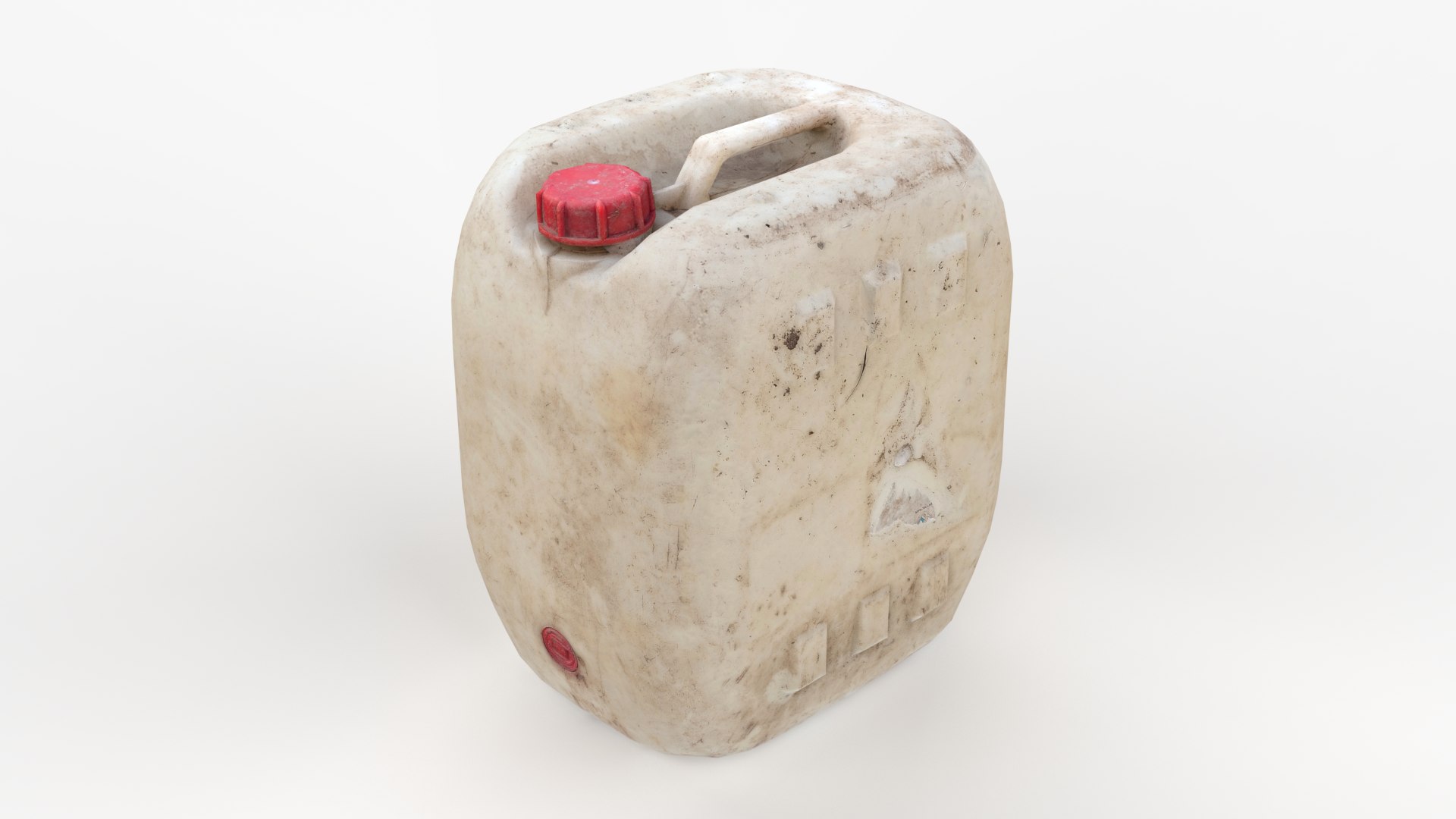 Plastic White Jerrycan 2 Scan Red Cap Scan 3D Model - TurboSquid 2114800