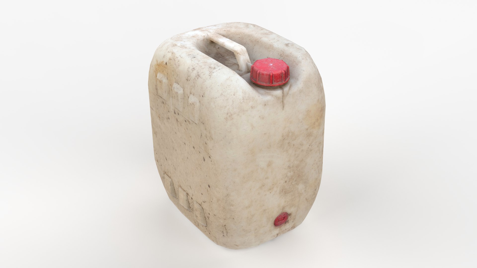 Plastic White Jerrycan 2 Scan Red Cap Scan 3D Model - TurboSquid 2114800