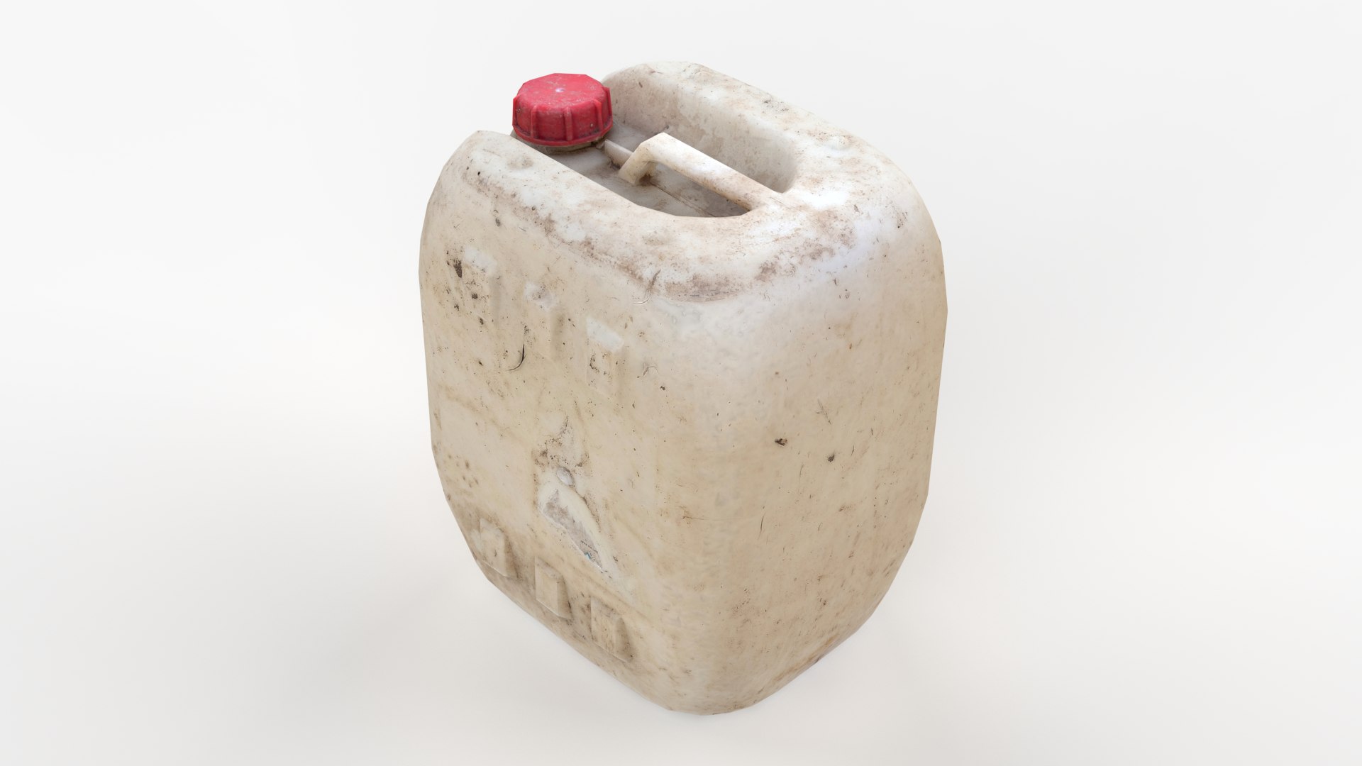 Plastic White Jerrycan 2 Scan Red Cap Scan 3D Model - TurboSquid 2114800