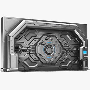 Detailed Sci Fi Door