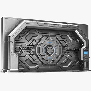 Detailed Sci Fi Door