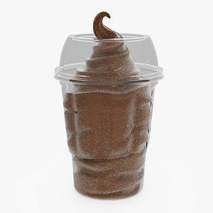 Chocolate Soft Serve Ice Cream Cup