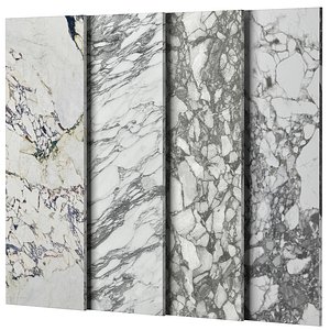 Marble Porcelain tiles set 45 3D model